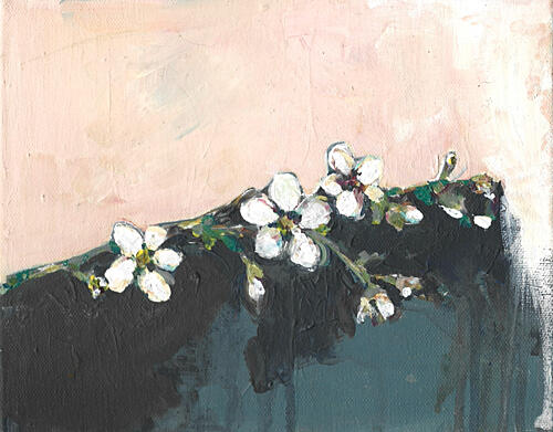 Spring Almond Blossoms Art Print
