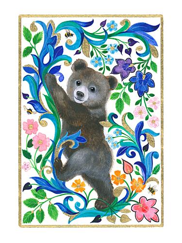 Baby Bear Cub Art Print
