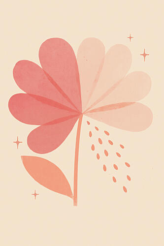 Blush Blossom Charm Art Print