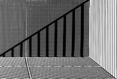 Geometric Grid Illusion Art Print by Stephan Ruckert
