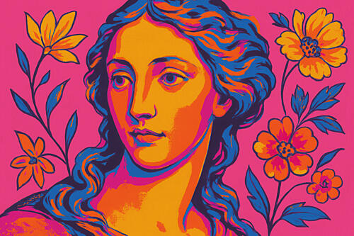 Vibrant Elegance Art Print