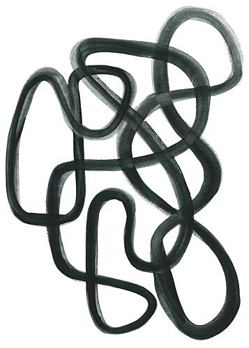 Abstract in Black Art Print by Isabelle Brent