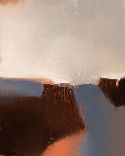 Abstract Canyon Passage Art Print