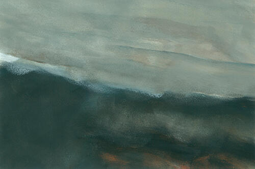 Abstract Ocean Swell Art Print by Hilde Hveding Havardsen