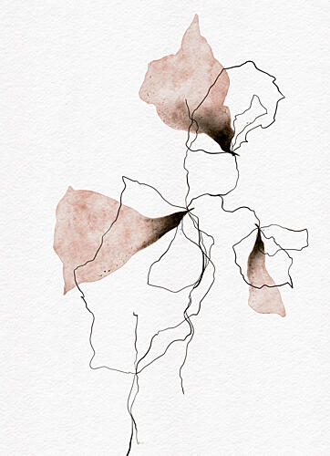Delicate Blush Botanicals Art Print