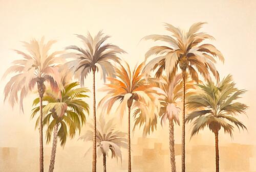 Dreamy Desert Palms Art Print