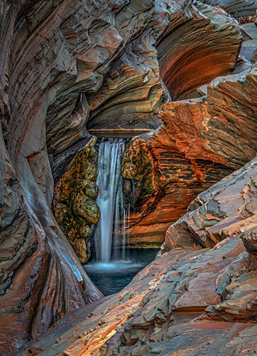 Hidden Gorge Waterfall Art Print