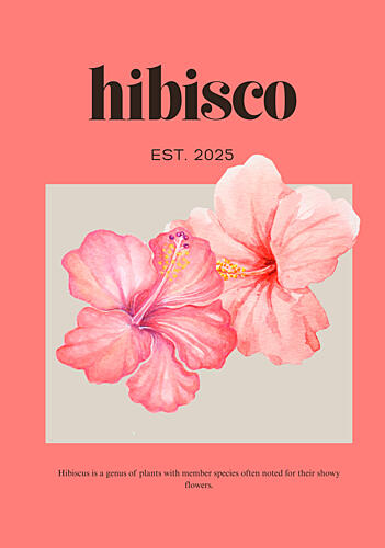 Delicate Pink Hibiscus Art Print