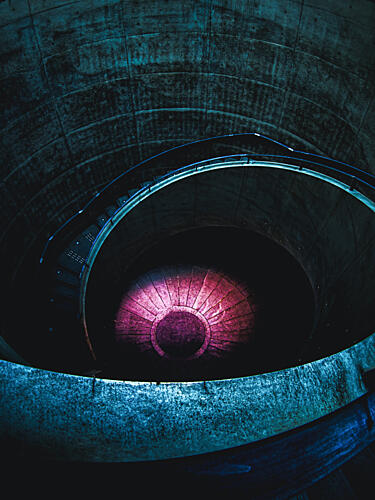 Deep Spiral Glow Art Print by Ahiru