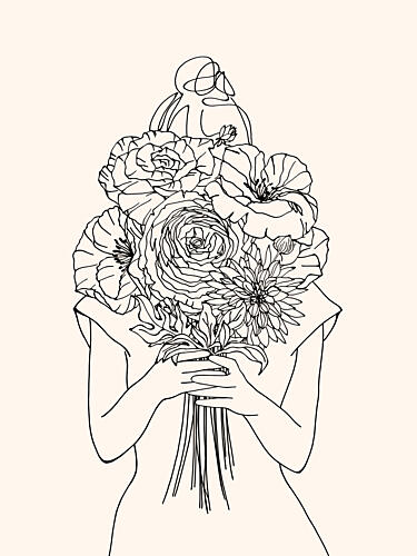 Floral Embrace Art Print