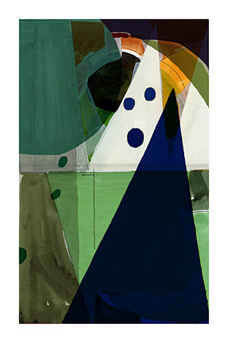 Abstract Forest Peaks Art Print by Cartissi
