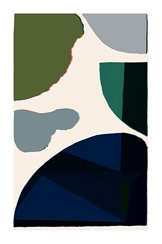 Muted Organic Forms Art Print by Cartissi