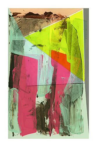 Vibrant Abstract Layers Art Print by Cartissi
