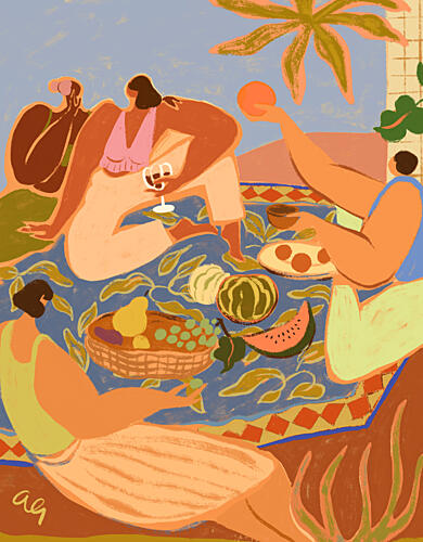 Summer Picnic Art Print