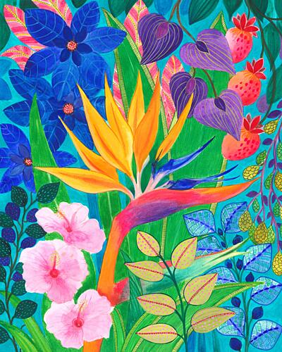Floral and Foliage Art Print