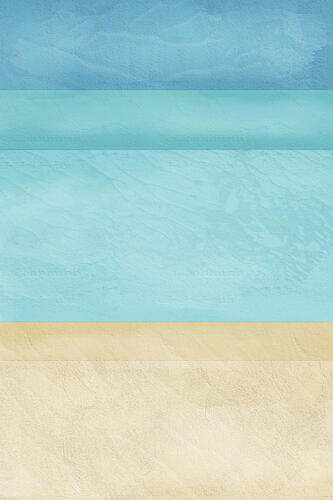 Serene Beach Layers Art Print