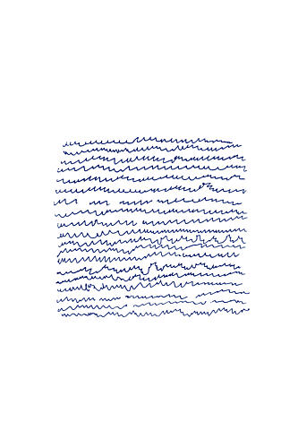 Abstract Blue Waves Art Print by Rosalinda
