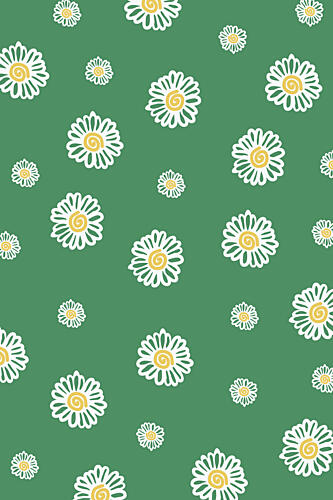 Cute Daisy Pattern Art Print