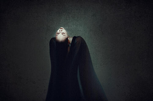 Ethereal Woman Floating Art Print