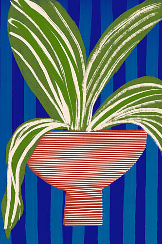 Modern Plant Decor Art Print