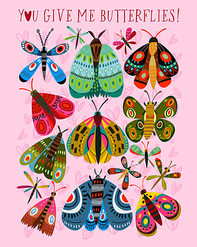 Colorful Butterfly Symphony Art Print