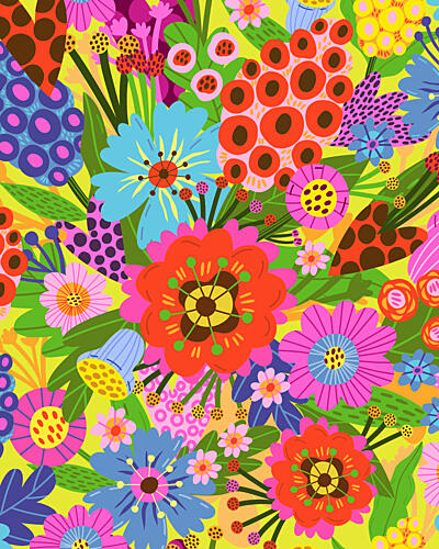 Vibrant Blossoms Art Print