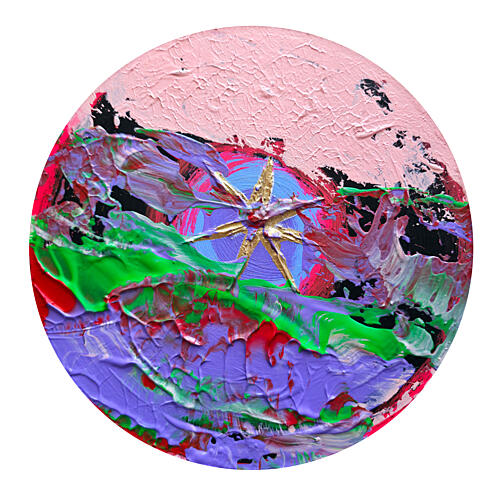 Vibrant Abstract Star Art Print