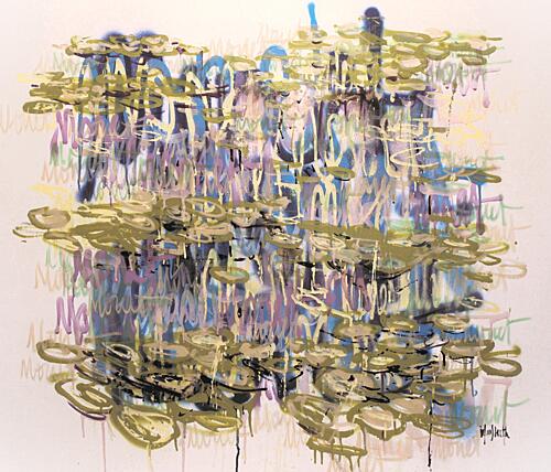 Vibrant Abstract Lilies Art Print