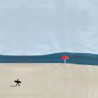 Surfers Solitude Art Print