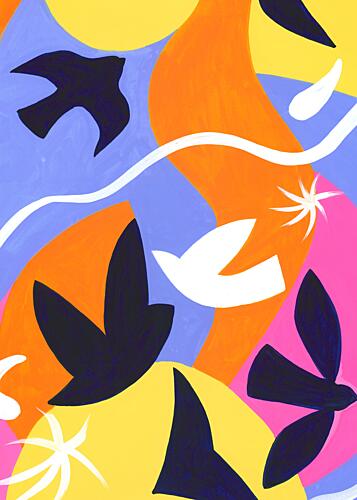 Birds Higher and Higher Art Print