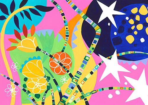 Spring Evening Flora Art Print