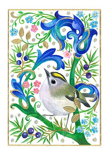 Goldcrest Bird Art Print