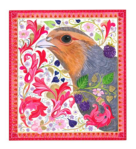 Partridge Portrait Art Print