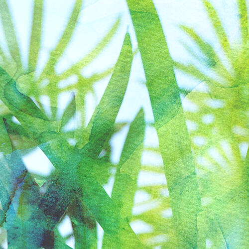 Watercolor Green Grass Art Print