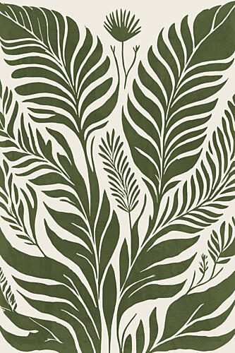 Lush Tropical Leaves Art Print