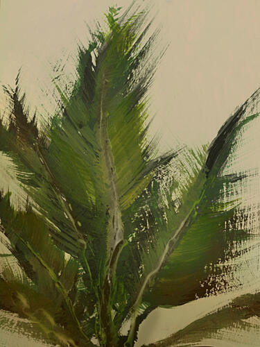 Verdant Strokes Art Print
