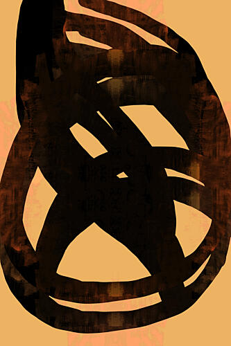 Bold Abstract Strokes Art Print by Cartissi