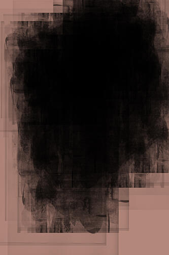Moody Black Abstraction Art Print by Cartissi
