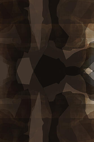 Deep Brown Abstract Art Print by Cartissi