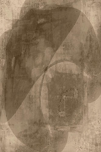 Muted Abstract Curves Art Print by Cartissi