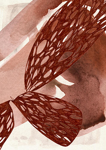 Modern Organic Forms Art Print