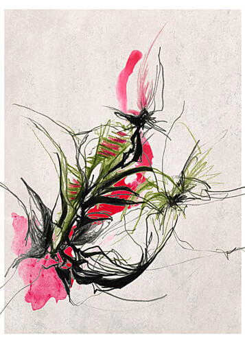 Vibrant Abstract Botanicals Art Print