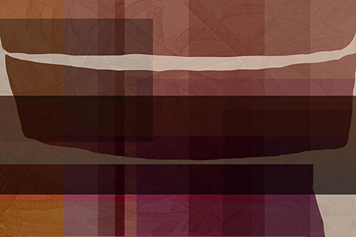Layered Earth Tones Art Print by Cartissi
