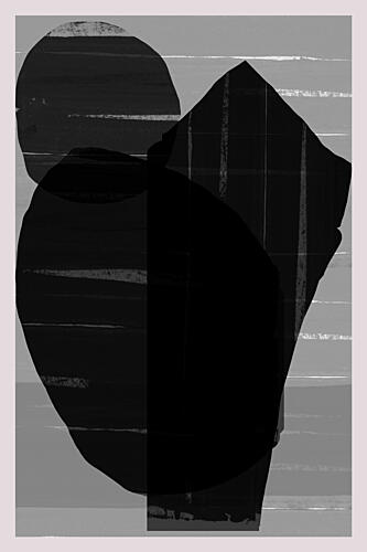 Dark Minimalist Forms Art Print by Cartissi