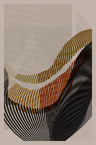 Abstract Flowing Lines Art Print by Cartissi