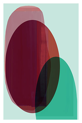 Abstract Fluid Shapes Art Print by Cartissi