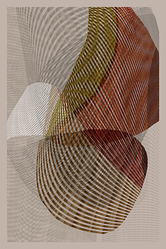 Organic Layered Shapes Art Print