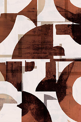 Abstract Earth Tones Art Print by Cartissi
