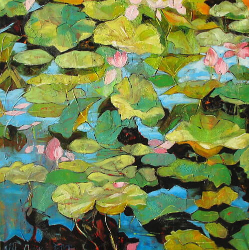 Serene Water Lilies Art Print