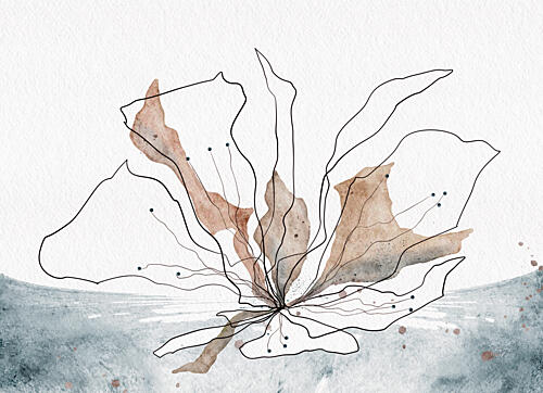 Ethereal Watercolor Bloom Art Print